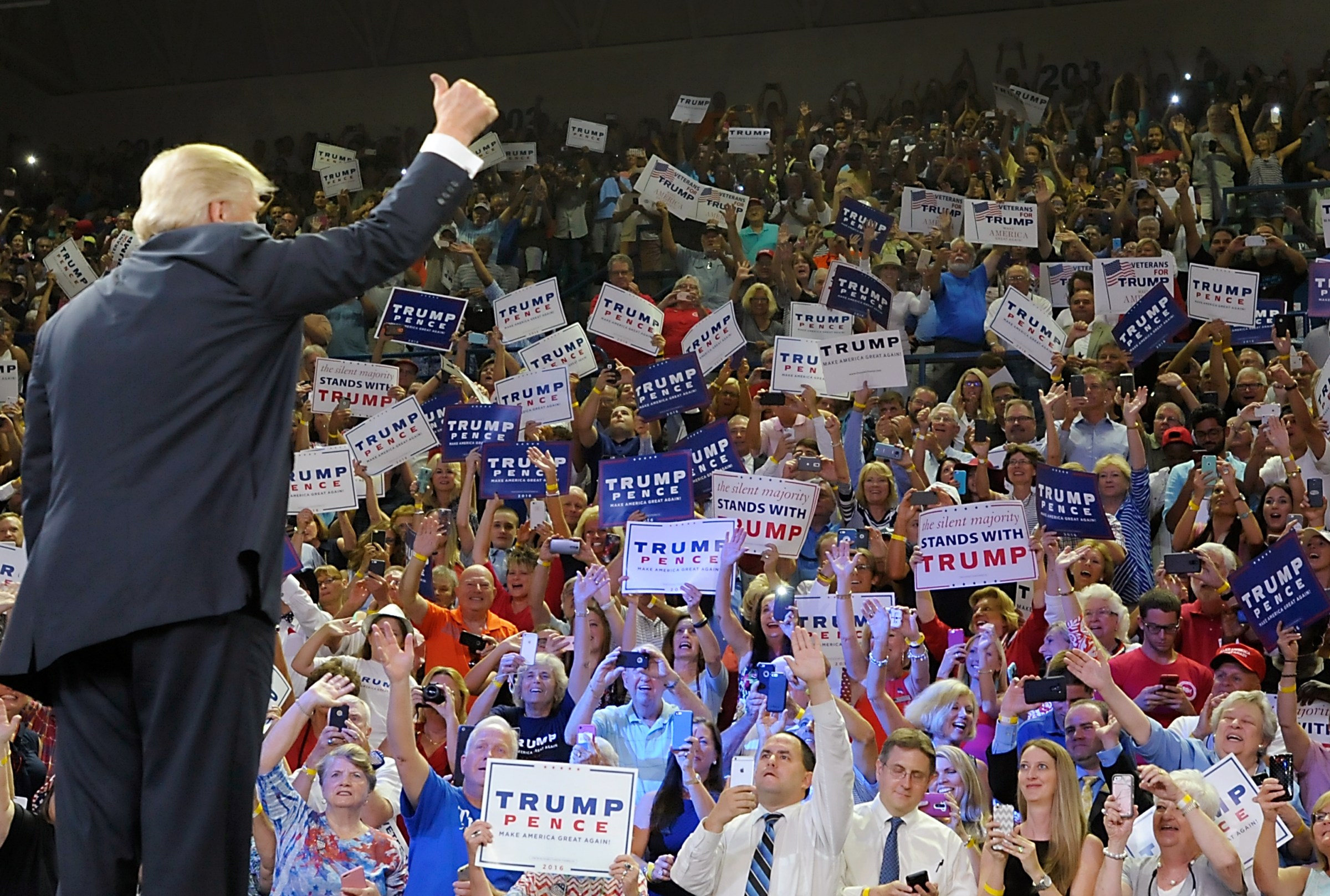 Donald Trump Holds Campaign Rally In Wilmington, NC
