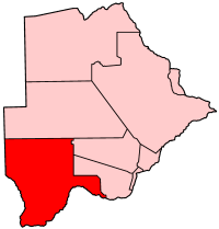Location within Botswana