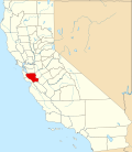Santa Clara County map
